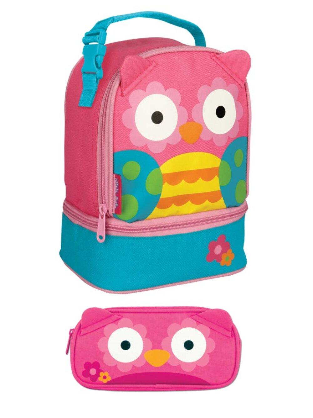 Stephen Joseph Owl Lunch Box and Pencil Pouch Set
